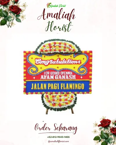 Bunga Papan Congratulation di Gondanglegi Kulon